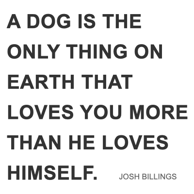josh billings about dogs